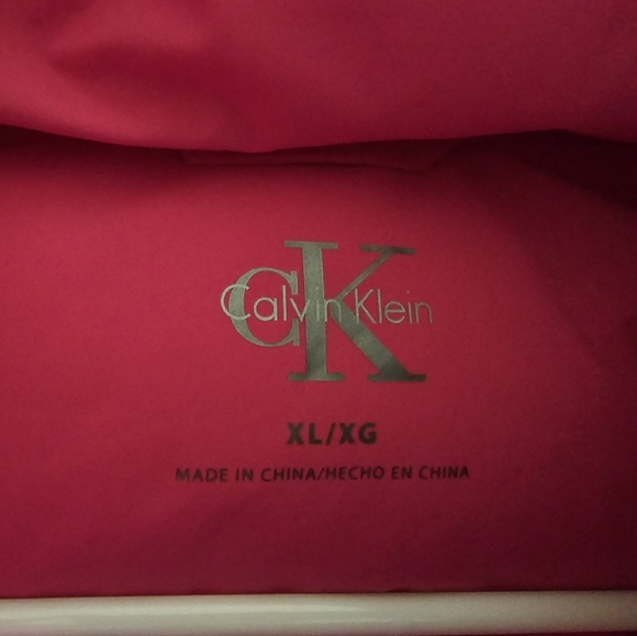 CK Hot Pink Puffer Jacket Sz XL - Picture 6 of 9